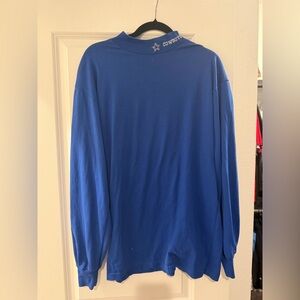 dallas cowboys longsleeve embroidered mockneck